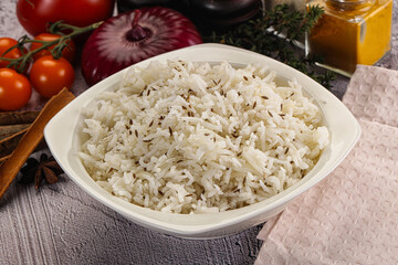 Indian cuisine jeera basmati rice