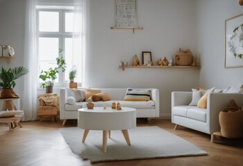 white kids' room couch interior Table