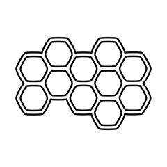 cartoon honeycombs icon