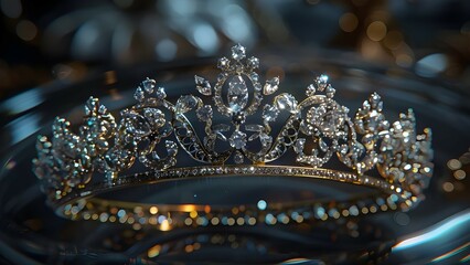 royal luxury jewel golden tiara