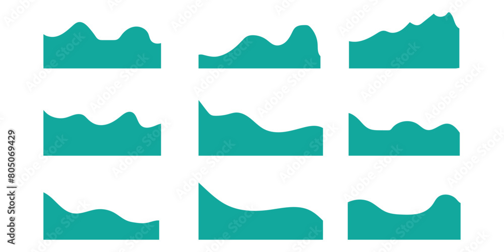 Poster separator header shape, template design top page website, divider header web banner, border curve, s
