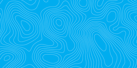 Abstract blue topography contour map background design .geometric white wave curve lines texture .abstract topographic map with wave line pattern .
