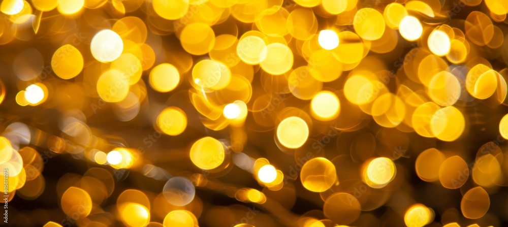 Poster abstract yellow bokeh lights background with blur for stunning modern design projects
