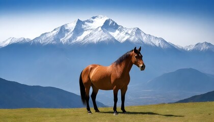 Fototapeta na wymiar horse in mountain