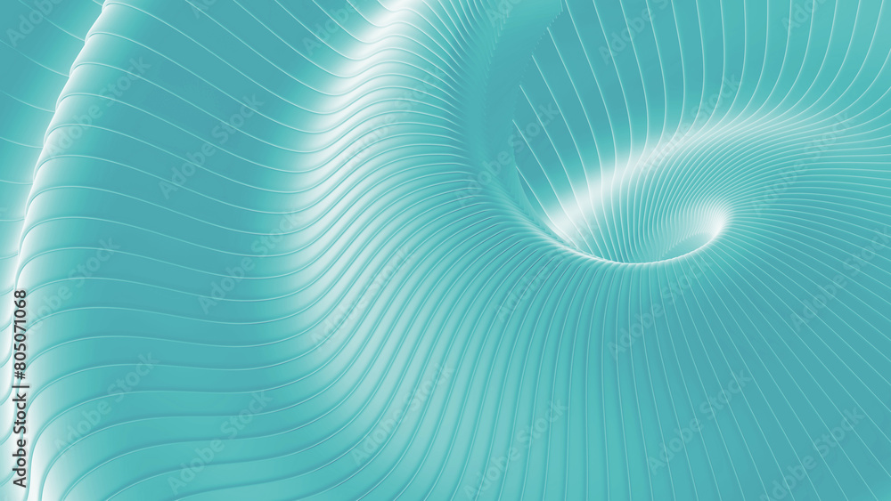 Aufkleber blue background stripes 3d wavy pattern, elegant abstract striped pattern, interesting spiral archit