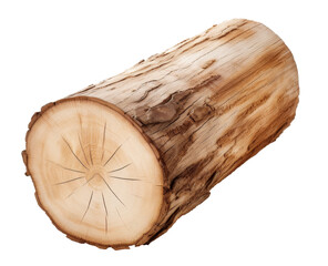 wood logs isolated on transparent background