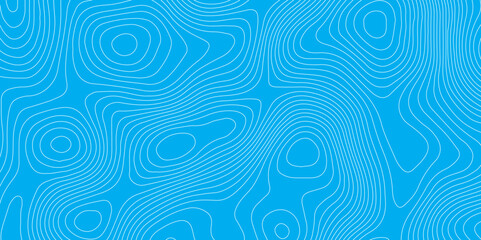 Abstract blue topography contour map background design .geometric white wave curve lines texture .abstract topographic map with wave line pattern .