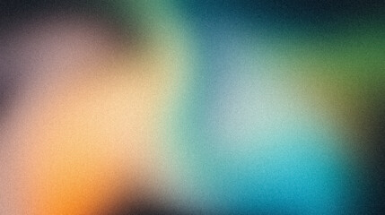 black gray orange blue , grainy noise grungy spray texture color gradient rough abstract retro vibe background shine bright light and glow , template empty space