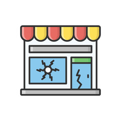 Fototapeta premium Vandalism vector icon