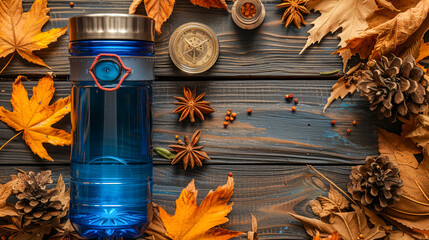 Transparent water bottle, crisp and eco-friendly, embodying hydration and environmental awareness - obrazy, fototapety, plakaty
