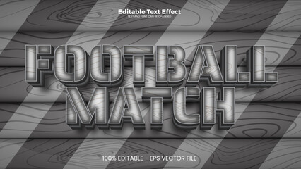Football Match editable text effect in modern trend style