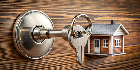 key, house, keychain, lock