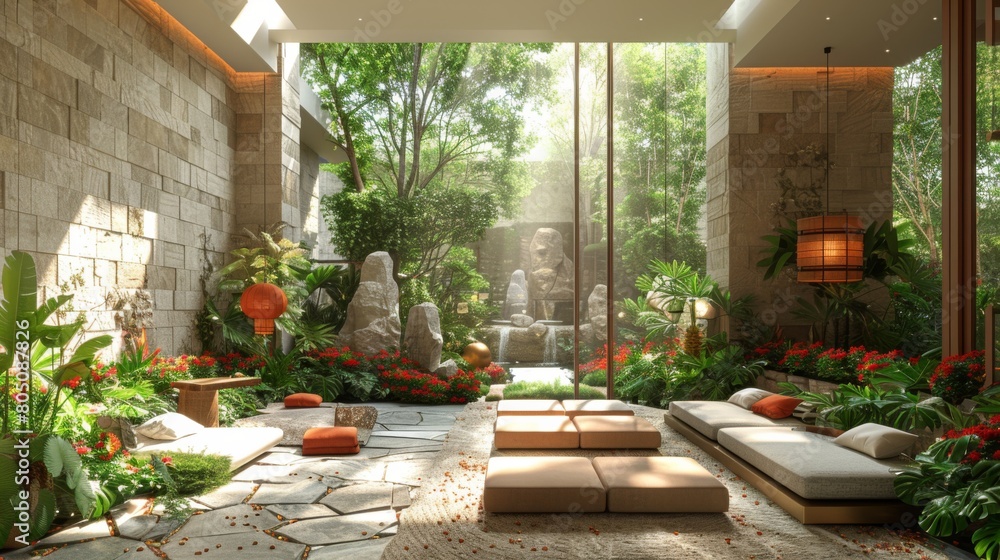 Poster a dynamic multimedia presentation that examines the role of biophilic design in creating healthy and
