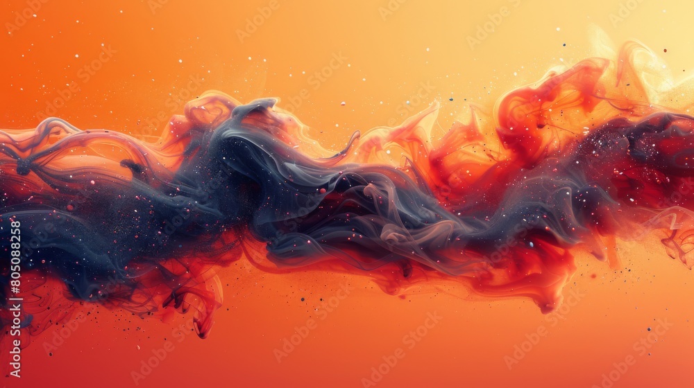 Poster create ink splatters with dramatic and eye-catching compositions, adding visual