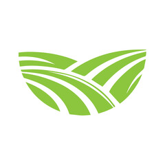 modern agriculture field flat design