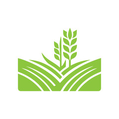 modern agriculture field flat design