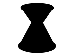 Double sided jigger silhouette vector art