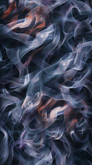 Seamless weaving with smoke in a abstract pattern