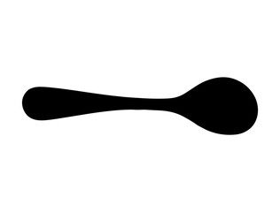 Spoon silhouette vector art