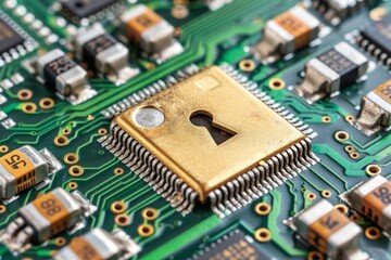 cybersecurity chip background