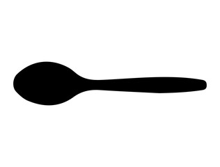 Spoon silhouette vector art