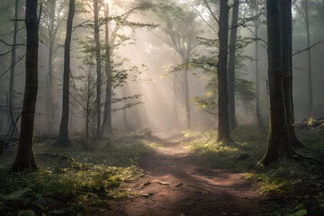 Fototapeta premium Mistery forest