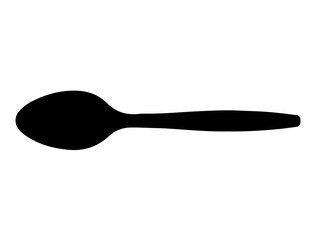 Spoon silhouette vector art