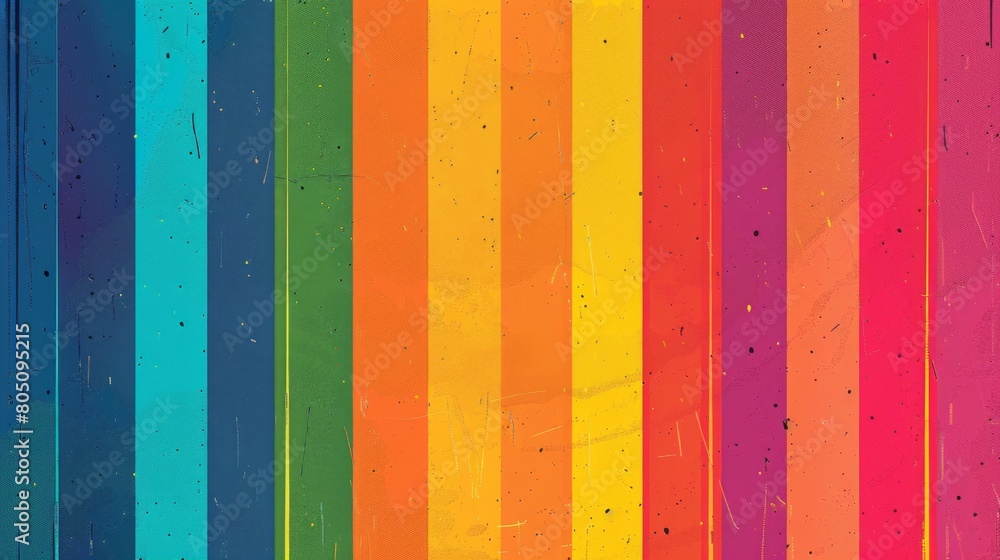 Poster close-up view of a rainbow-colored background shining with bold hues and blending seamlessly.