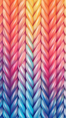 Seamless weaving with subtle effects in a gradient background