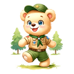 Fototapeta premium Cute Teddy Bear Sublimation