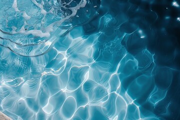 photrealistic of swimming pool water surface. water texture backgrounds.