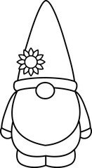 Fall Gnome outline.
Autumn Harvest gnome outline.
Thanksgiving gnome outline vector.