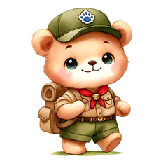 Fototapeta premium Cute Teddy Bear Sublimation