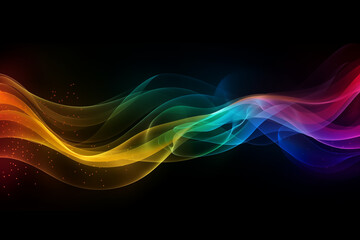 Naklejka premium Abstract background with a colorful gradient rainbow