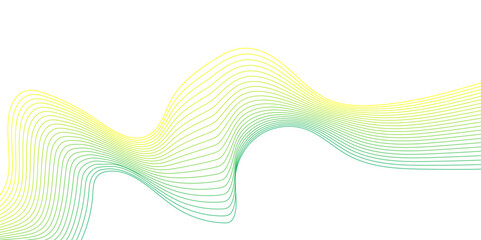 Colorful wave of streaming particles on a white background.Abstract colorful wave lines flowing isolated on white background for vector design elements in concept of sound, music, technology, science.