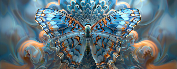 Fototapeta premium close up of fantastic butterfly