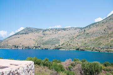 Beautiful view of Porto Palermo in Albania