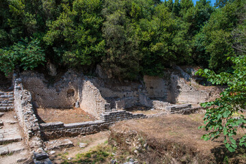 Butrint national archeological park in Albania - 805101274