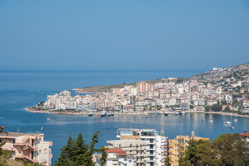 Beautiful city of Sarande in south Albania - 805101418