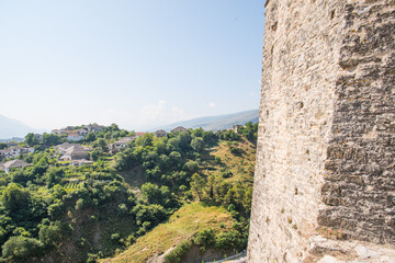 View over city of Gjirokastra in albania - 805101620