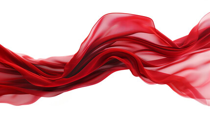 Fototapeta premium Venetian red gentle wave abstract background, perfectly isolated on a white background, HD capture.