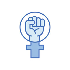 Feminism Protest vector icon