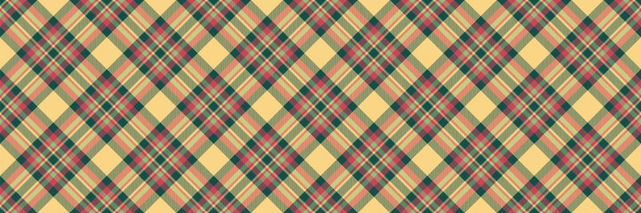 Rectangle check tartan vector, path fabric pattern textile. Colourful plaid texture seamless background in amber and teal colors.