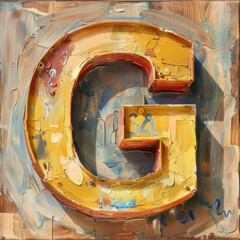 Graceful Flourish: Artistic Rendering of Letter "G"
