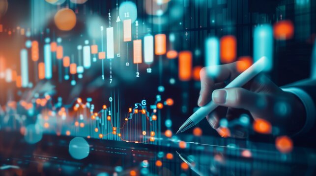 株価や為替を監視するビジネスマンのイメージ
