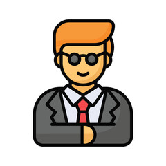 Political leader vector design, unique icon ready to premium use