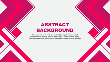 Abstract Background Design Template. Abstract Banner Wallpaper Vector Illustration. Pink Banner