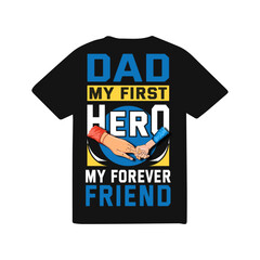 Dad Shirt Fathers Day Gift Shirt- Father's day t shirts design, Happy Father's Day. Vector design.