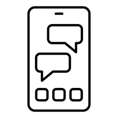 Naklejka premium Chat Icon