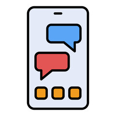 Naklejka premium Chat Icon